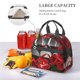 thumbnail image 5 of Fotbe Red Wine Rose Bolsa de Almuerzo con Estampado, Lonchera Aislada, Contenedores de Comida Reutilizables Tipo Cooler a Prueba de Fugas, 5 of 7