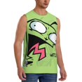 thumbnail image 2 of Invader Zim Men's Tank Top Lightweight Summer Sleeveless Tee Shirt Muscle Tank Tops Workout T-Shirts Casual Athletic Undershirts, 2 of 7