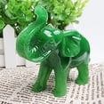 thumbnail image 4 of Estatua decorativa Acxico Jade Green Feng Shui Elephant, 4 of 7