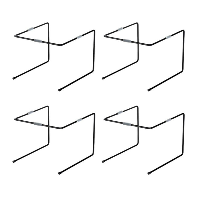 4 Soportes de Alambre de Hierro para Bandejas de Pizza, Ideales para de Pizza en Cafeterías, Fiestas Y Bufés.