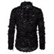 thumbnail image 4 of Blusa Superior de Camisa Descubierta Con Plumas Tridimensionales Hechas A Mano Para Hombres Odeerbi  ODB-6, 4 of 4