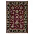 thumbnail image 1 of HomeRoots 353574 3 Pi 3 Po x 4 Pi 11 Po Tapis Rouge et Noir en Polypropylène, 1 of 1