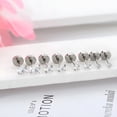 thumbnail image 4 of DESIGNICE 2026 New Hypoallergenic Flat Back Earrings for Women,4 Pairs Implant Grade Titanium Stud Earrings with Flat Backs for Cartilage,Screw Back Pure Titanium Earrings Set for Sensitive Ears, 4 of 11