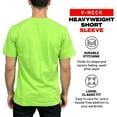 thumbnail image 3 of Access Men's Heavyweight Short Sleeve Cotton V-Neck T-Shirt (Pack of 3) (Apple, Medium) AT37, 3 of 8