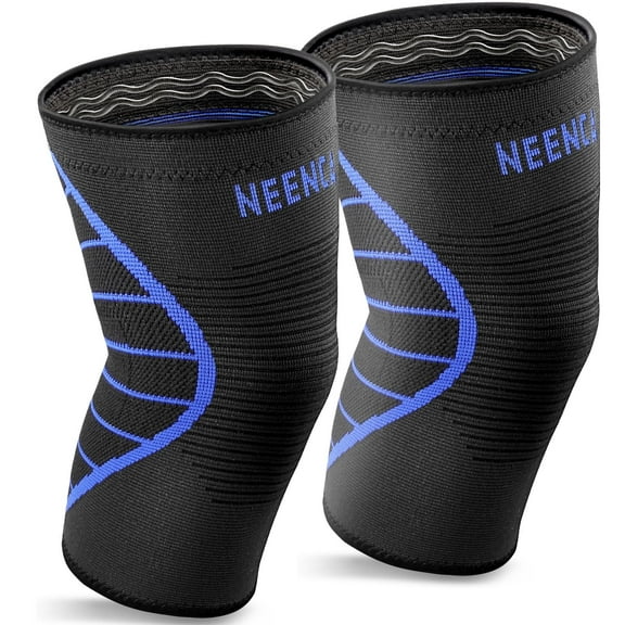 2-Pack Knee Brace, NEENCA Knee Compression Sleeve Support for Knee Pain, Running, Work Out, Gym, Hiking, Arthritis, ACL, PCL, Joint Pain Relief, Meniscus Tear, Injury Recovery, Sports