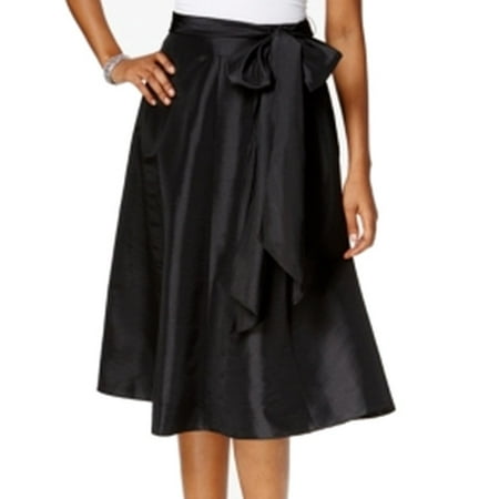 Taffeta A-line Floor - MSK Women's Taffeta Belted A-Line Skirt