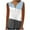 Light Blue, variant on Timegard Tank Top for Women Sleeveless Tunic Top Ruched Notched V Neck Button Dressy Casual Tee Color Block