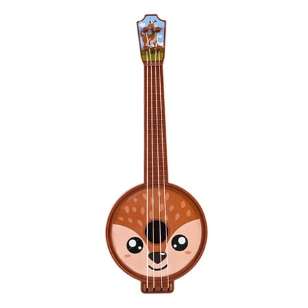 AUDeals U200cKids Ukulele Guitar Toy Early Childhood Music Learning With Light-Up Strings & Sound