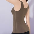 thumbnail image 4 of PBFRDSJ Women's Lace Camisole Tank Top Seamless Tummy Control Compression Shapewear Camisoles V Neck Ribbed Slim Fitted Tops, 4 of 6