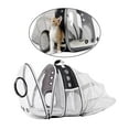 thumbnail image 3 of Bolsa de viaje para mascotas con plegable con burbujas para gatos y expansión doble Zulema Transportín de viaje para mascotas, 3 of 8