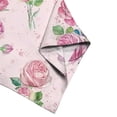 thumbnail image 5 of CLOOCL Women Blouse Pink Rose Printed Plus Size Shirts Mid Sleeve Summer Clothing, 5 of 6