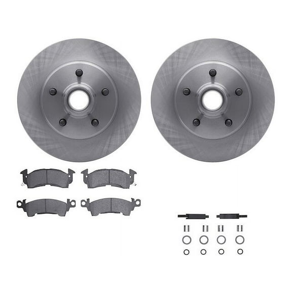 Front Brake Pad and Rotor Kit - Compatible with 1978 - 1990 Chevy Caprice 1979 1980 1981 1982 1983 1984 1985 1986 1987 1988 1989