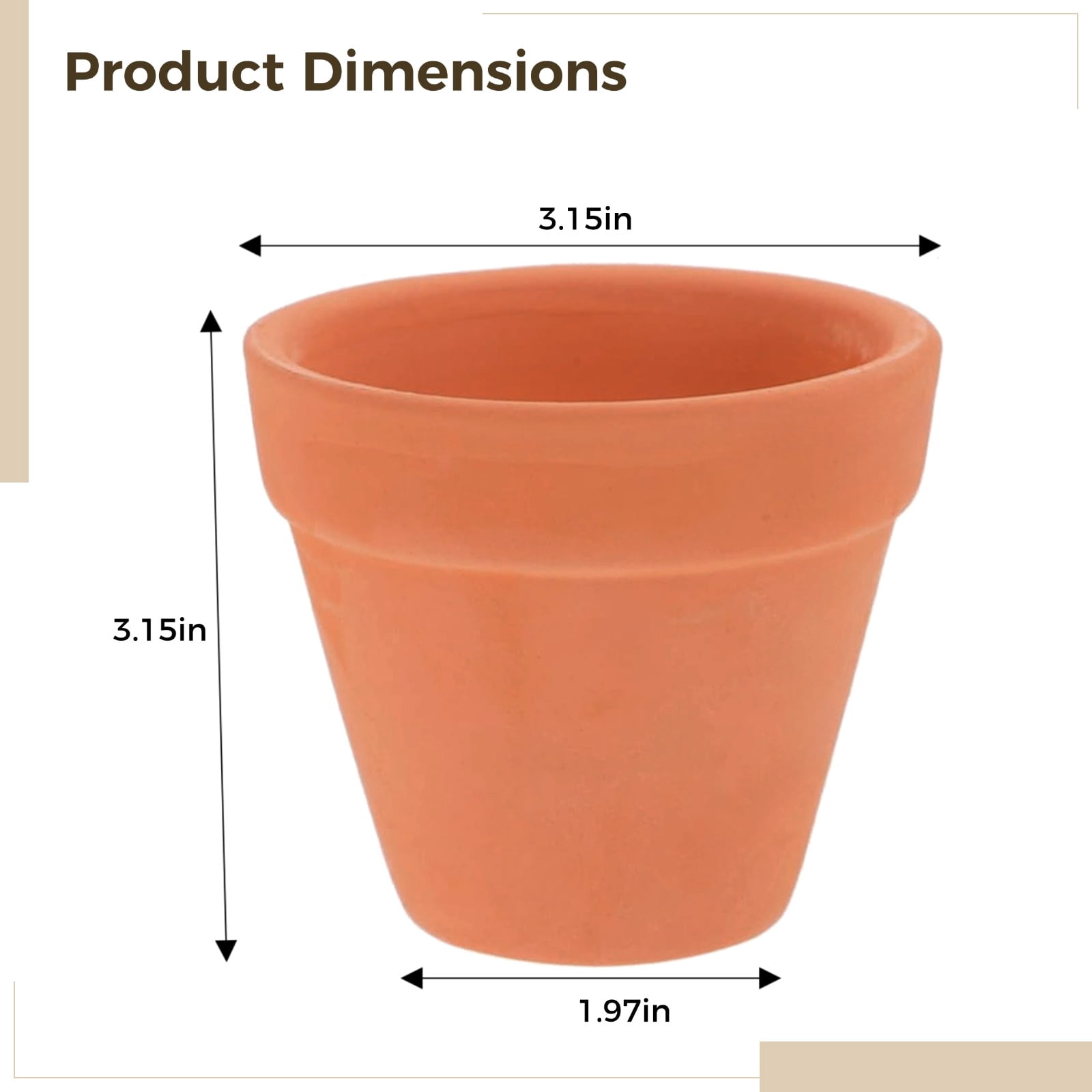 18 PCS 3 Inch Terracotta Pots, Mini Clay Pots with Drainage Hole, Breathable Terra Cotta Planters for Indoor Outdoor Succulent Plants, Cactus Flower Nursery Pots for Gardening, DIY Projects
