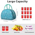 thumbnail image 4 of Insulated Lunch Bag Women, Reusable Seashells and Starfish Blue Tote Lunch Box, Leakproof Cooler Lunch Bags for Work Office Travel Picnic, 4 of 4