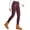 Wine Red, variant on Women's Thick Fleece Lined Warm Leggings Thermal Winter Pants Water Resistant Hiking High Waisted Black 3XL