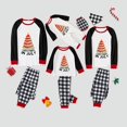 thumbnail image 1 of Pijamas familiares navideños a juego, conjuntos de pijamas a cuadros blancos y negros, árbol de Julio, navidad, 1 of 4