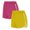 Hot Pink#50, variant on YOIAVAIOY Womens Yoga Shorts Pack of 2 Comfy Elastic Waist Athletic Dolphin Shorts Running Cycling Workout Gym Sports Bottoms Blue M