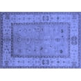 thumbnail image 1 of Ahgly Company Machine Washable Indoor Rectangle Oriental Blue Traditional Area Rugs, 8' x 12', 1 of 4