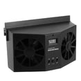 thumbnail image 1 of UPOUART Solar Powered Car Window Fan for Backseat Use ABS Material Black Color Compact Size, 1 of 8