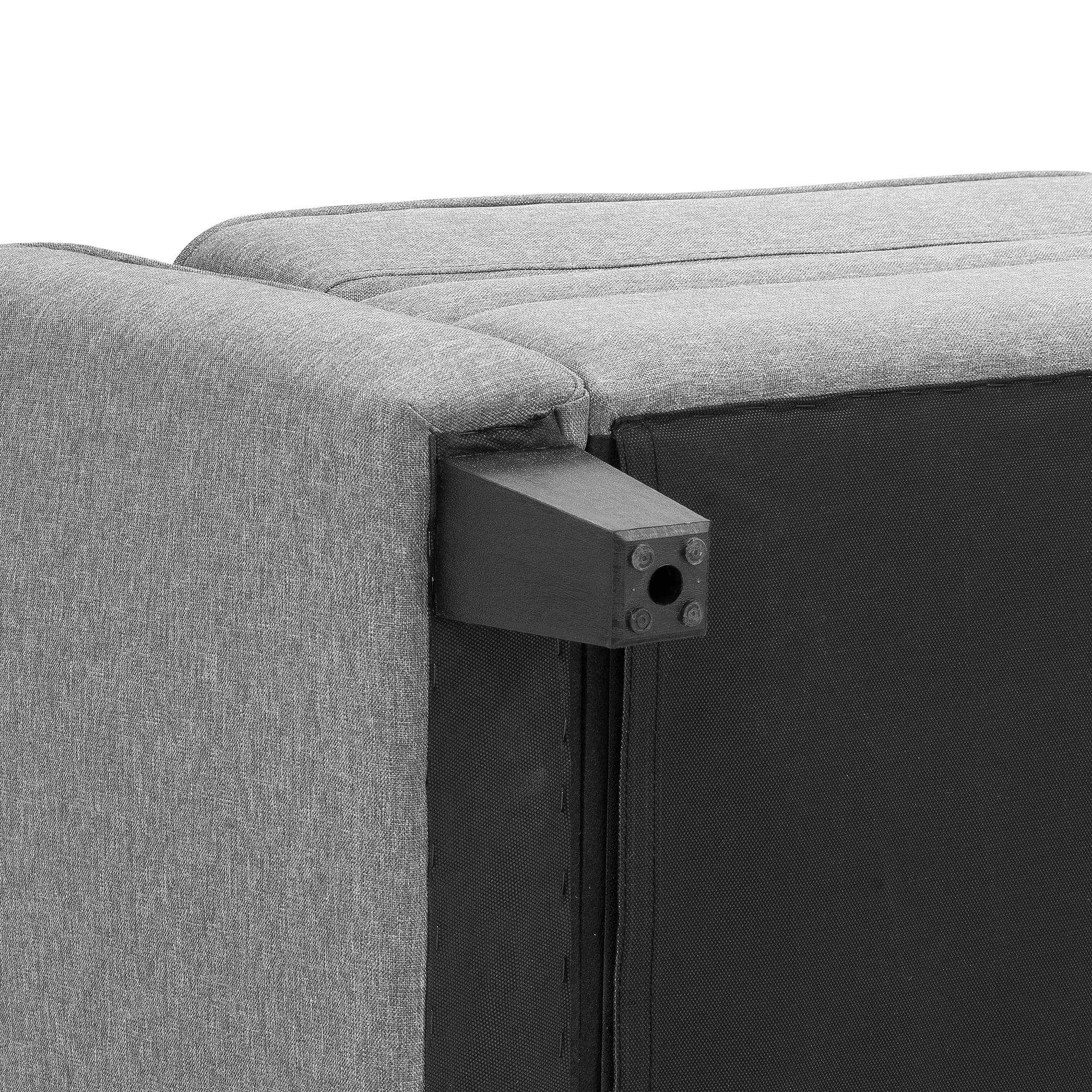Mainstays Auden 81" 3 Seat Classic Modern Sofa, Gray