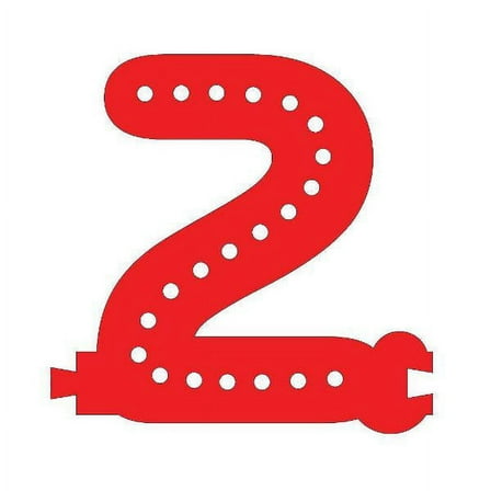 Smart LED Number 2 - RED