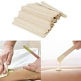 thumbnail image 4 of 2x 50 Unidades de Palitos de Cera de Madera Desechables, Depresor de Lengua Pequeño, Espátula para Encerar para 2 piezas, 4 of 8