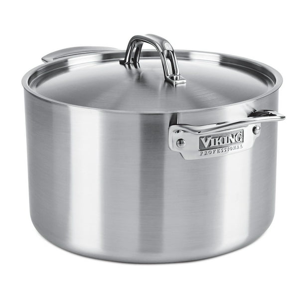Viking Culinary Professional 5 Ply Stainless Steel Stock Pot With Lid 8 Quart Walmart Com Walmart Com