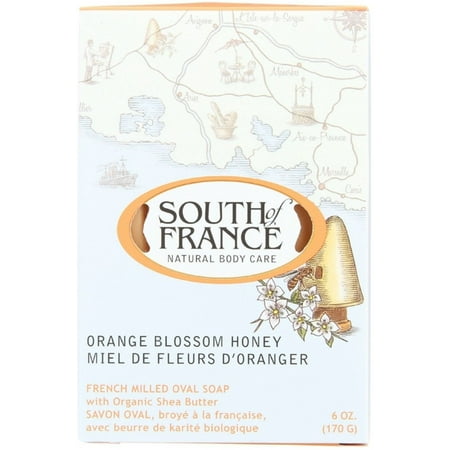 French Snap - 4 Pack - South of France Orange Blossom Honey Bar Soap 6 oz