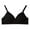 Black, variant on Censtreet Womens Seamless Bras No Underwire Supportive Wireless Push Up Full Coverage Bralette Comfort Scalloped T-Shirt Bra