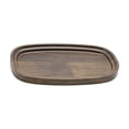 thumbnail image 2 of Wooden Coffee Table Tray Platter for Snacks and Fruit, Brown Decorative Serving Tray for Home Storage and Organization, 2 of 7