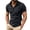 Dark Gray, variant on Men's Solid Color Half Zip Ribbed Casual Top Short Sleeve Stand Collar Slim Fit Summer Daily Shirts Sky Blue XL