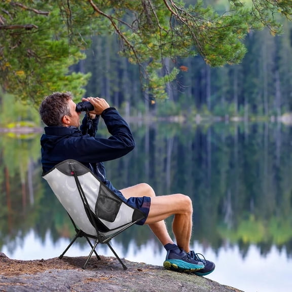 Portable Camping Chair, Folding Chairs for Outside, Moon & Stars Lightweight Backpacking Chair, Outdoor Collapsible Beach Chairs for Adults Fishing Lawn, Picnic, Travel, Hiking