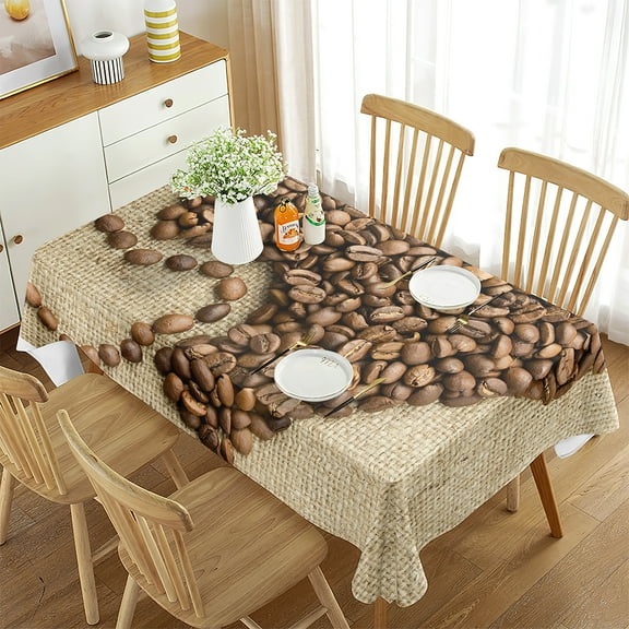 Decor Kitchen Room Dining for Cover Table Artwork Rectangular Ornamental Background Themed Pattern S