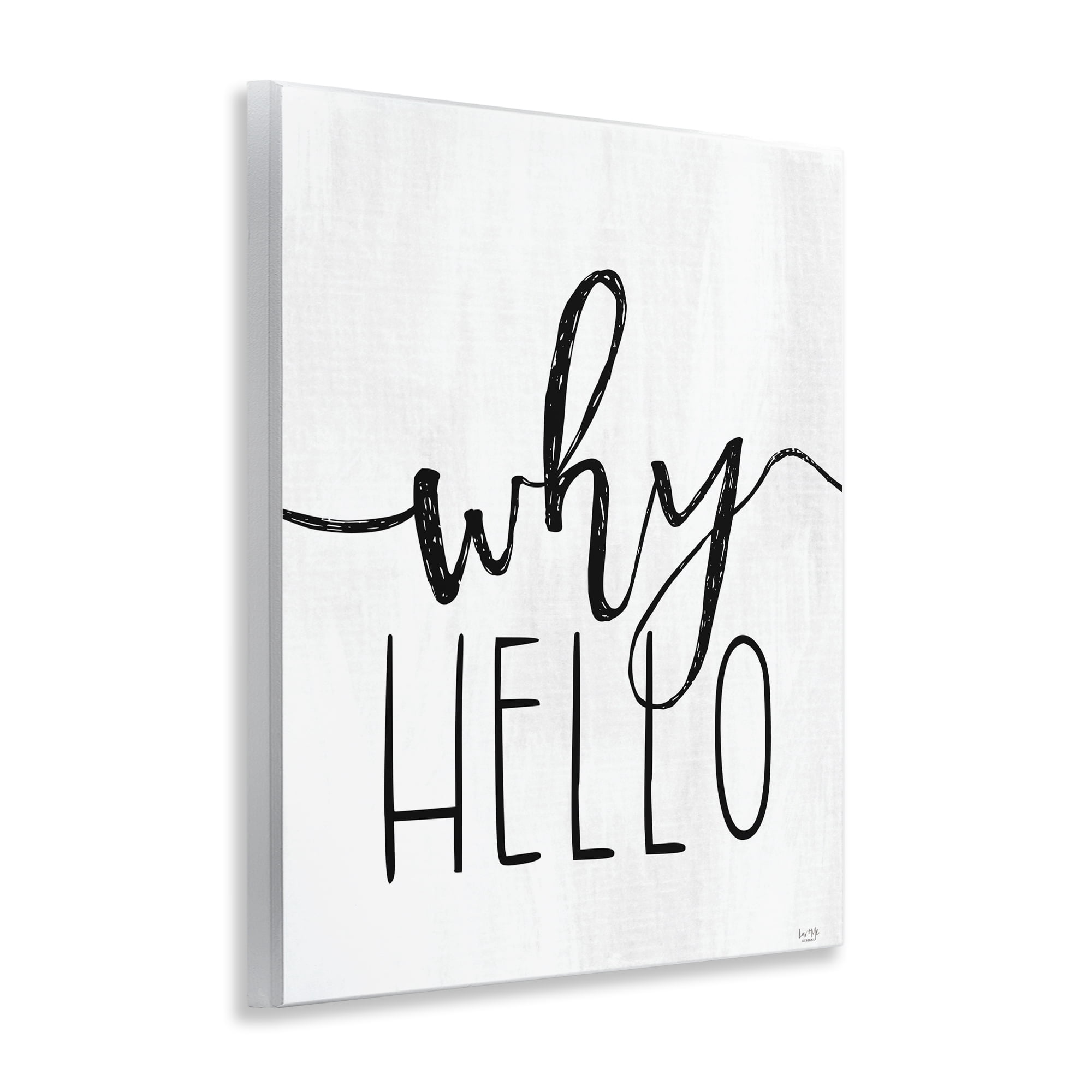 Stupell Industries Why Hello Typography Wall Plaque Art, design by Lux + Me Designs