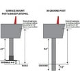 thumbnail image 2 of Mail Boss Surface Mount Post, Cream White, 2 of 2