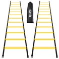thumbnail image 1 of Agility Ladder GHB Pro de 12 peldaños, 6 m con bolsa de transporte, paquete de 2, 1 of 9