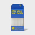thumbnail image 2 of 30ct Mini Glue Gun Stick Refills - up&up: Hot Glue Sticks for Crafting, Clear, 3.937" Length, 30 Pack, 2 of 4