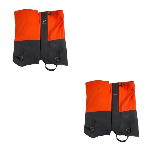 Yuarrent Nieve Senderismo Legging Zapatos Bota Escalada Polainas Exterior Impermeable Pierna Cubierta Adulto Rojo Adulto Rojo 2piezas