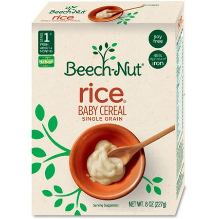 (2 Pack) Beech Nut Homestyle Single Grain Rice Baby Cereal, 8