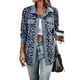 thumbnail image 2 of Lucakuins, chaquetas salvajes a la moda para mujer, estampado de leopardo, cuello vuelto, abrigo de manga larga con botones, ropa de abrigo informal para primavera y otoño Lucakuins moda, 2 of 7