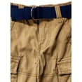 thumbnail image 2 of Infant & Toddler Boys Gray Cargo Elastic Waist Pants With Adjustable Belt, 2 of 2