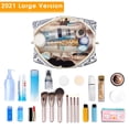 thumbnail image 4 of Cute Makeup Bag Travel Cosmetic Bag Organizer Toiletry Bag Make up Bags with Compartments Pouch Purse for Women & Men, Elephant, 4 of 7