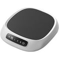 thumbnail image 1 of 1-pack, wireless coffee cup warmer with adjustable temperature settings, rechargeable portable beverage heating pad, suitable for home and office, can heat milk and tea.,White, 1 of 4