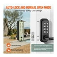 thumbnail image 3 of Mechanical Keyless Entry Door Lock Single/Double -Sided 14 Digit Keypad and Handle Embedded, 3 of 6