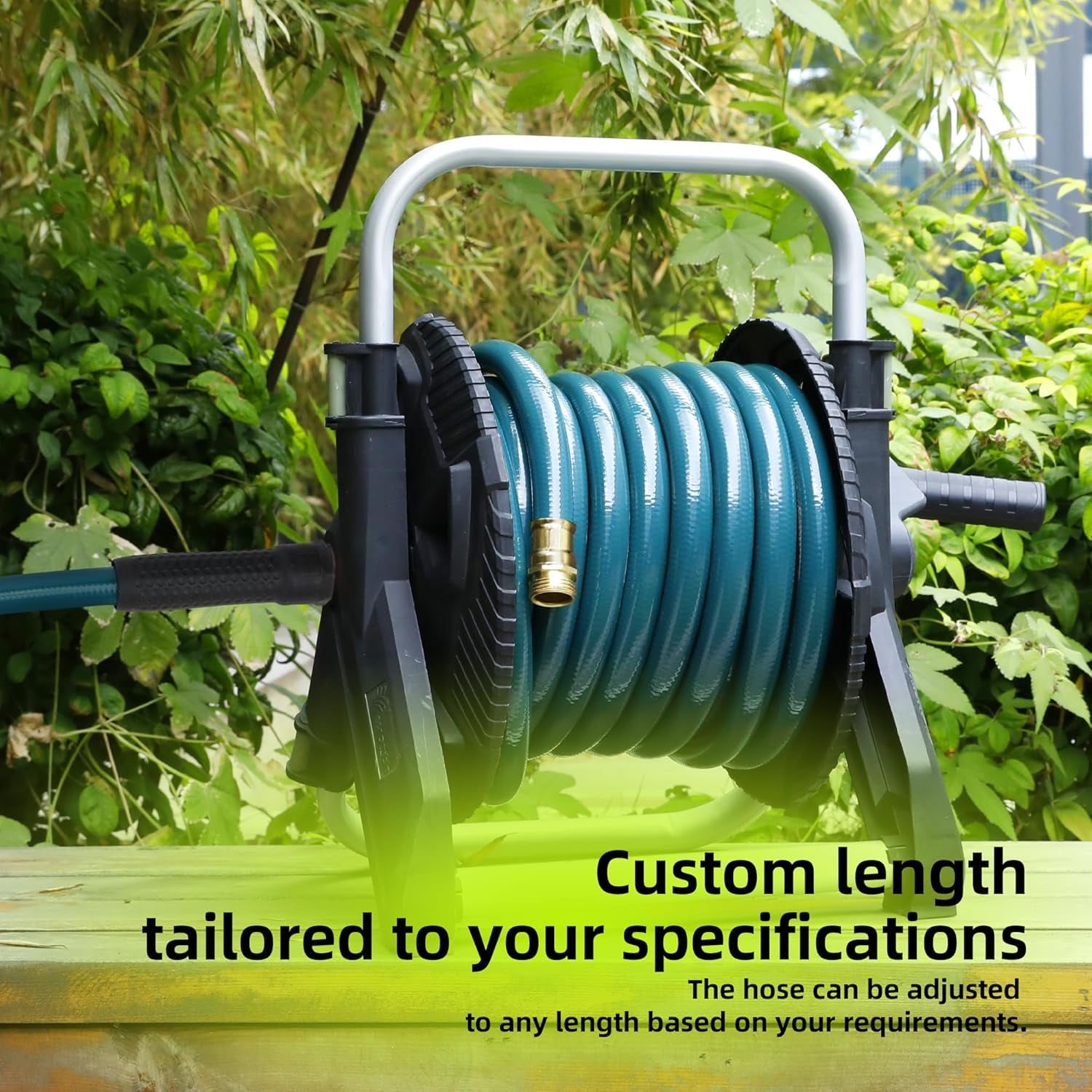 Lead-in Short Garden Hose 3/4 in. x 2 ft. -Heavy Duty Durable Lightweight PVC Rubber Water Pipe for Agriculture, Lawn Care & Commercial Use -No Kink, Flexible, Leakproof, Male to Female Fittings