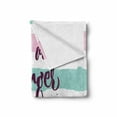 thumbnail image 2 of Your are Stronger than You Think Soft Flannel Fleece Blanket, Watercolor Striped Inspiration Typography Yoga, Cozy Plush for Indoor and Outdoor Use, 60" x 80", Pale Pink Seafoam Plum, by Ambesonne, 2 of 6