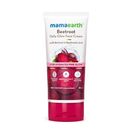 Mamaearth Beetroot Daily Glow Face Cream With Beetroot & Hyaluronic Acid - 80g|