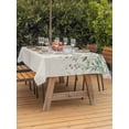 thumbnail image 3 of Outdoor Tablecloths with Umbrella Hole & Zipper, Eucalyptus Leaves Rectangle Tablecloth 52x70 Inch, Sage Green Summer Botanical Weeping Waterproof Table Cloth, Patio/Pool/Picnic Table Covers, 3 of 8