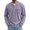 29-Light Purple, variant on Mens Casual Corduroy Shirt Henley Long Sleeve Button Pullover Relaxed Fit Textured Sweatshirt Chest Pocket for Travel Work