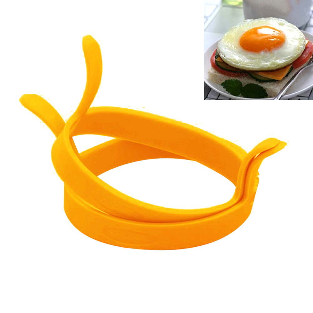 Omelette Silicone Pancake Poach Mould Ring Fried Egg Shaper Cooking Kitchen Tool 